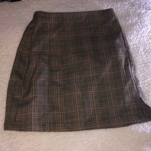Plaid Print skirt in good condition (worn once)